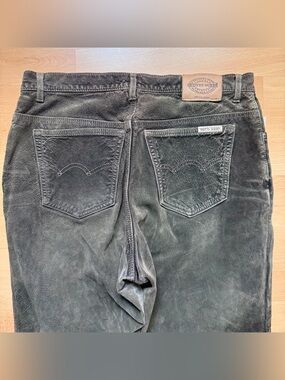 Vintage 90s Skotts Suede 100% Genuine Leather Pants men’s size 33x35